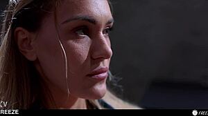 Poupée sexuelle Merida attachée en prison se fait lécher la chatte puis défoncée