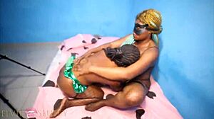 Lesbian ebony whores eat pussy homemade part 1 😋👅