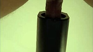 huge pov cumshot milks remote sex toy down under!