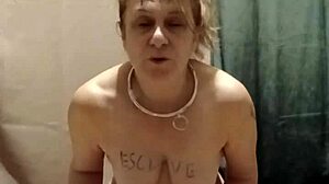 french slave maid bound and pissed on in hardcore humiliation bdsm training