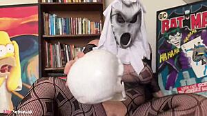 Loira Elis Nebsniak's Halloween Bunny Masturbation Boob Fest