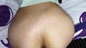 My lover bends me over for doggystyle in motel