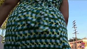 chunky big tits tattooed babe, fucked missionary then doggy by man?!