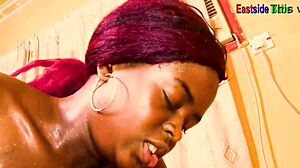 Amateur BBC creampie hotel worker chubby cowgirl duty.