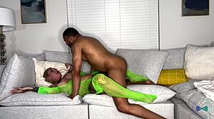 pregnant big booty slut bred deep by monster bbc creampie