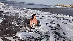 Stepmom tempts stepson: Nude beach photoshoot? Bend over my wet hairy pussy now