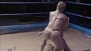 wwf ivory vs miss kitty mud wrestling best ever