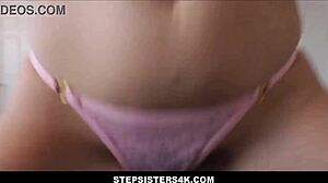 stepsister skinny small tits teen fucks huge cock stepbrother recreating family pics pov