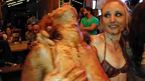 Epic chocolate wrestling olympics! 🍫🥊