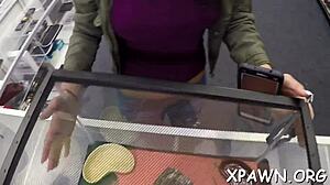 EXHIBITIONIST SUCKS COCK WET PUSSY BENT OVER DOGGY!