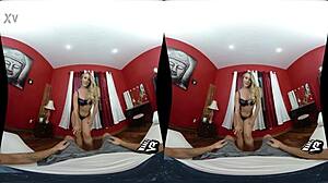 WankzVR tight end receiver with AJ Applegate's horny anal ride