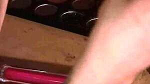 bound big tits sub endures black dom spanking session