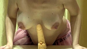 pregnant milf strips sexy showcasing perfect body and hairy pussy