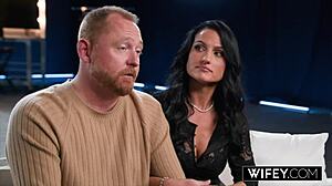 my hotwife milf rides christian's cock cowgirl like total pro slut