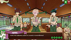 scoutmaster chats up game friends camp teen in episode 7 russian