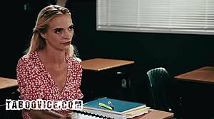 Horny Professor Pounds Sexy Blonde Slut Classroom Pussy