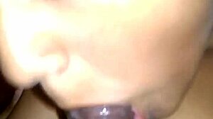 J Marie's Sloppy First-Time Dick Sucking Gets Messy!