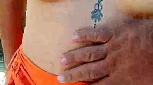 wanna see puta mexicana suck tits ass public?