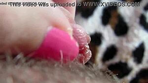 BIG CLIT QUIVERS THROUGH HOMEMADE ORGASM CLOSE-UP!