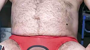 Ezsosa flaunts her curvy body flashing uncensored monster cock tease in bedroom