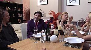 horny coeds assfucked in wild college group orgy