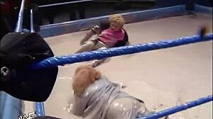 wwf ivory vs miss kitty mud wrestling best ever