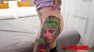 First Anal For Lady Medusa! Big Black Dick Fucks Ass Can I Take It?