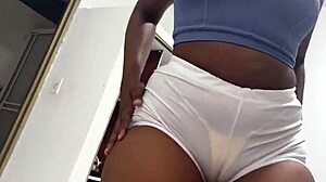 Latina Stepmom Catches Masturbating Ebony Huge Ass Helps Cum