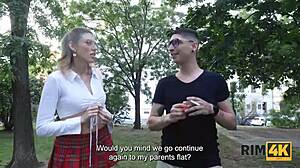 nerd couple rims ass on sofa like hungry beasts