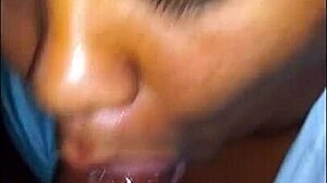 Sloppy Big Tits Chick Deepthroats Monster Black Cock Wet