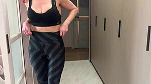 stepmom catches stepson jerking and helps him explode!