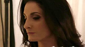 hot milf grabs natural tits stepdaughter for rough pussy licking