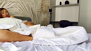 Stepdad yanks plug assfucks cums mouth kitchen