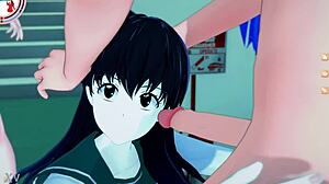 Kagome's Deepthroat Adventure Unfolds In Koikatsu World