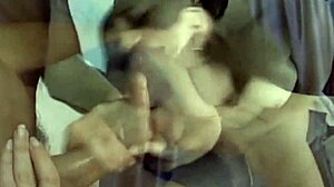 girl next door in bikini caught giving natural tits blowjob to neighbor