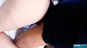 redhead winter ryleigh fingers pussy before taking rough pounding