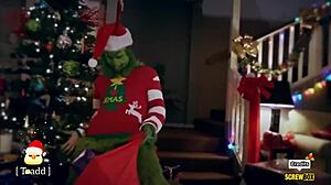 Grinch XXX Parody Milf Bent Over Doggystyle Cumshot