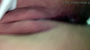 Wife's fat pussy creampied by bbc as cuck watches close...