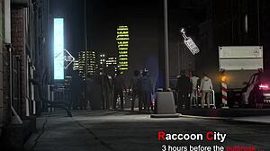 jill grinds pussy hard against claire's in uniform lesbian heat