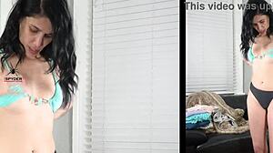 jazmin shakes curvy ass in lingerie and swimsuit photoshoot tease