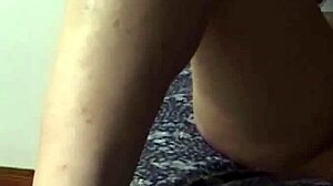 horny italian brunette teases cock while fingering her wet pussy nearby