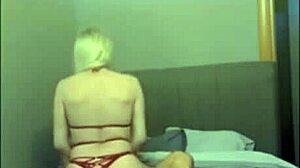 Transsexual sucks cock then offers tight ass