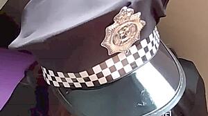 petite latina cop's juicy ass bent over in uniform photoshoot