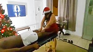 merry christmas from doce lola's tantric massage with monster cock