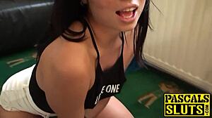 Teen Subslut Spanked Bound Fucked Roughly by Dominant Male