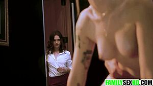 Wife Catches Husband Balls Deep in Stepsis During Ffm Fuck