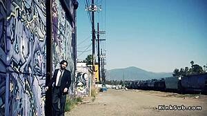 your husband watch me choke gag on dick while anal banging my huge tits?