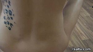 Adorable Czech Kitten Teased Hypermarket Ripped Clothes POV Anal