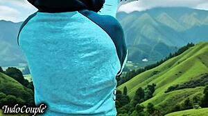 istri muslim berhijab telan sperma pacar saat suami libur ke bali