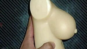 dolly takes anal in every position squeezing her tits hard